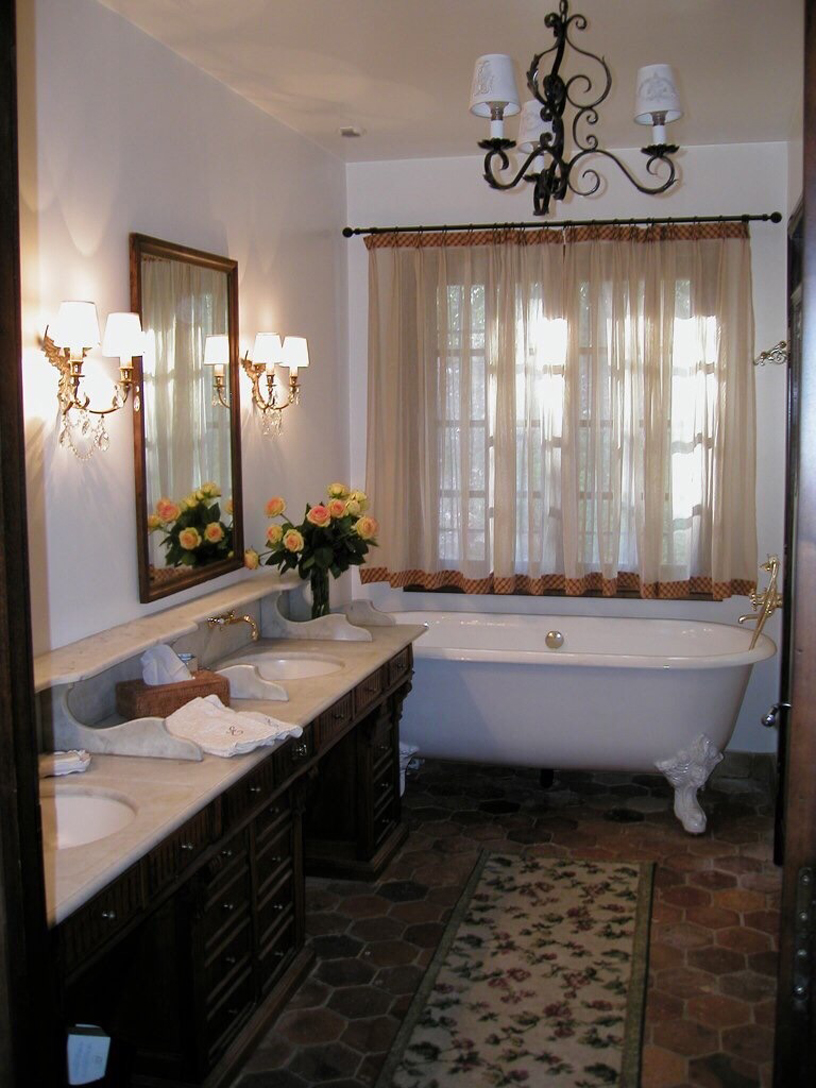 Master bathroom has separate 5