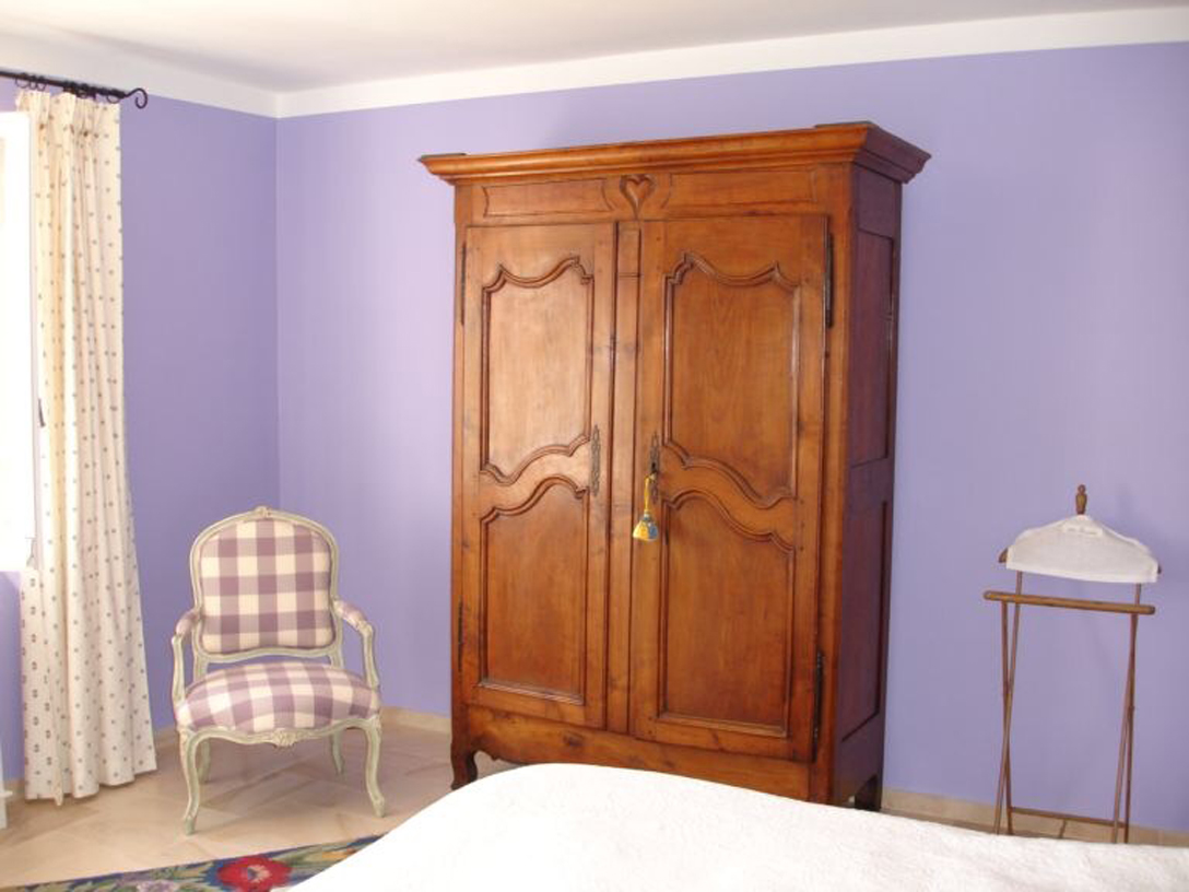 Antique armoire in the same room