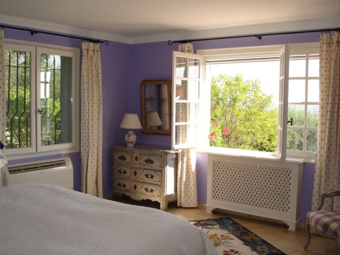 Window with a view to outdoors same room